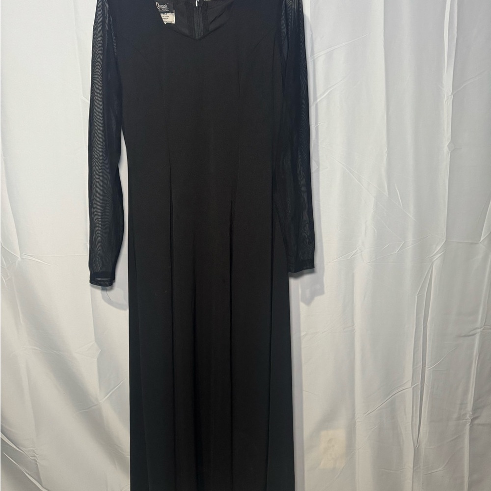 Elegant Black Long Sleeve Dress by River’s Size 13/14